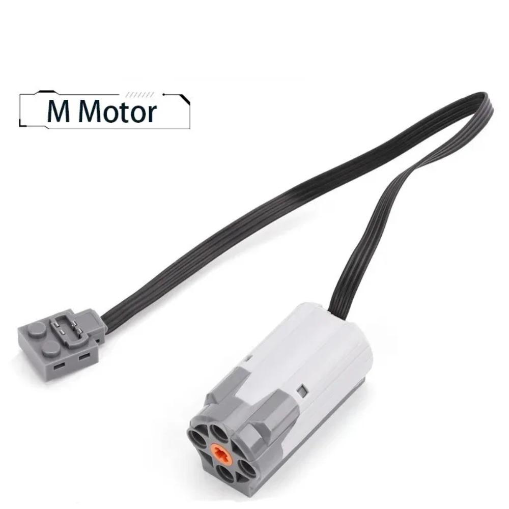 Elmotor Ställ in bilfjärrkontrollen Batteriboxbrytare med LED-ljus Strömfunktion MOC Byggstenar Bilar Motorleksaker