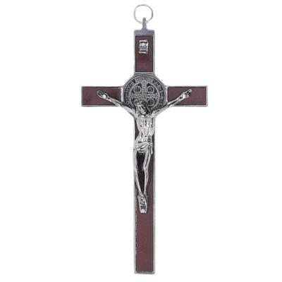 Jesus Christ Crucifix Catholic Jesus Cross Wall Decoration Metal Cross Pendant for Living Room