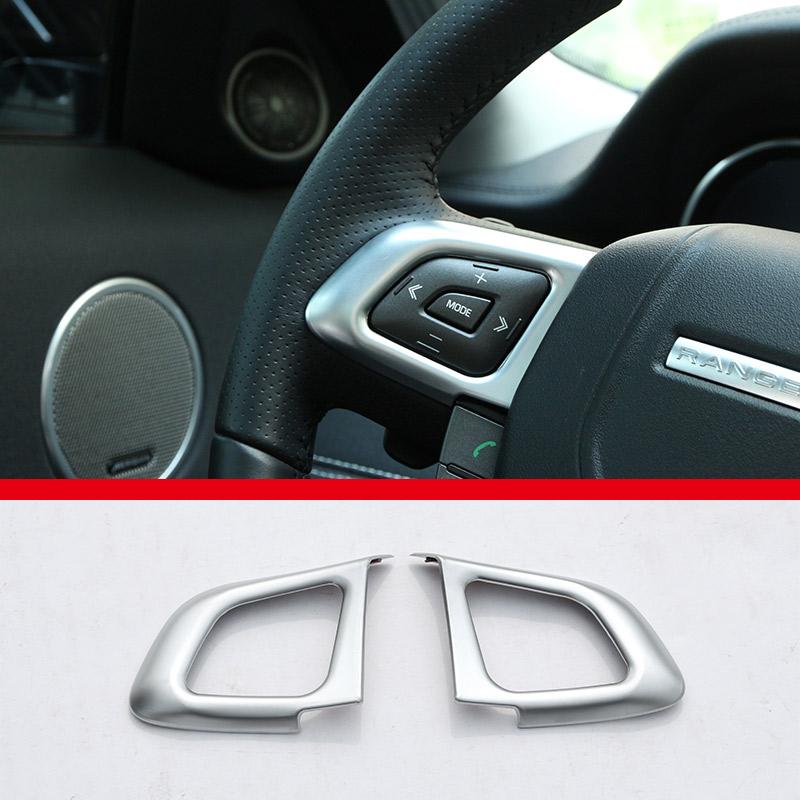 ABS Chrome For Land Rover Range Rover Evoque 2011-2018 Car Interior Gear Shift Console Decoration Cover Stickers Accessories
