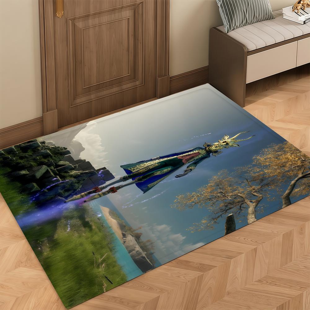Door Game Mat N-Nightingale Bedside Entrance Bath Floor Game Decoration Corridor Door Mat Survival Carpet Living Room Balcony