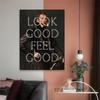 Retro Altered Art Poster Look Good Feel Good Quote Prints Hot Girls Read Renaissance Wall Art Canvas Painting Art Gallery Decor