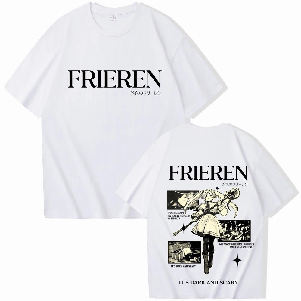 

2026 Summer Fashion Tee Hot Anime Frieren T-shirt Man Woman Harajuku Short Sleeve O-neck Casual Shirt Hip Hop Streetwear Oversized Tshirt 4XL