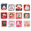 Merry Christmas Cards 10Pcs Greeting Set, Folding Cartoon Blank Santa Claus Note Cards, Festive Blessing for Holiday Gift