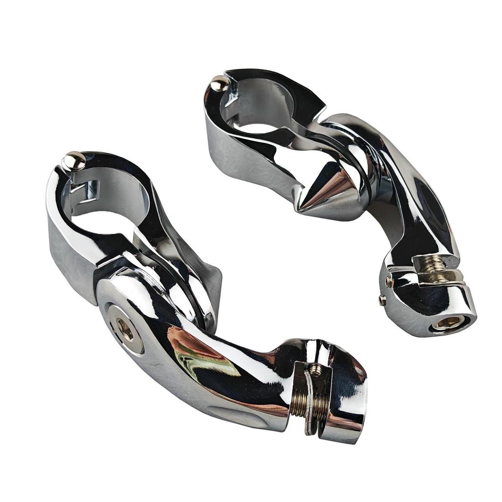 Harley Gliding Double Lights Footrest & Guard Bar for Road King, Fat Boy, Street Glide