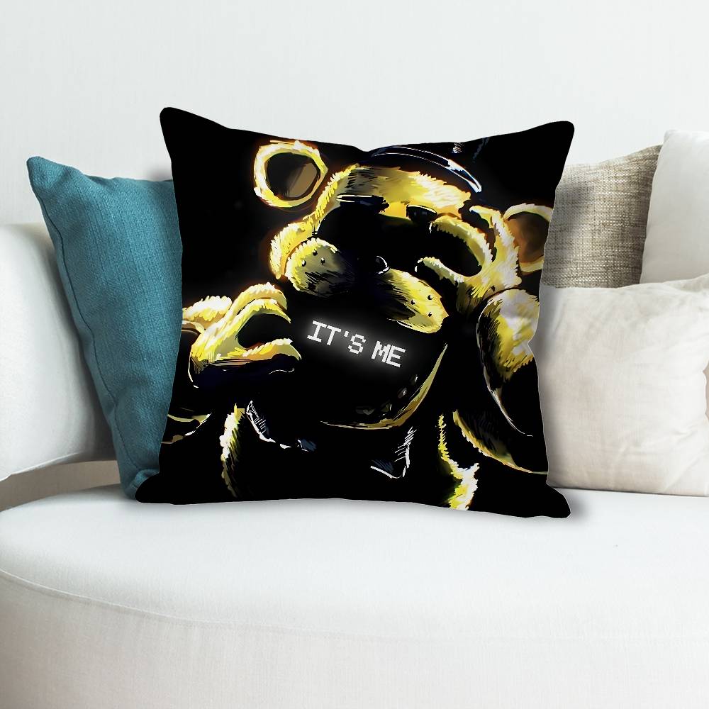 Cute FFnafS Game Pillow Cases for Bedroom Living Room Sofa Home Decor Polyester Cushion Cover with Zipper