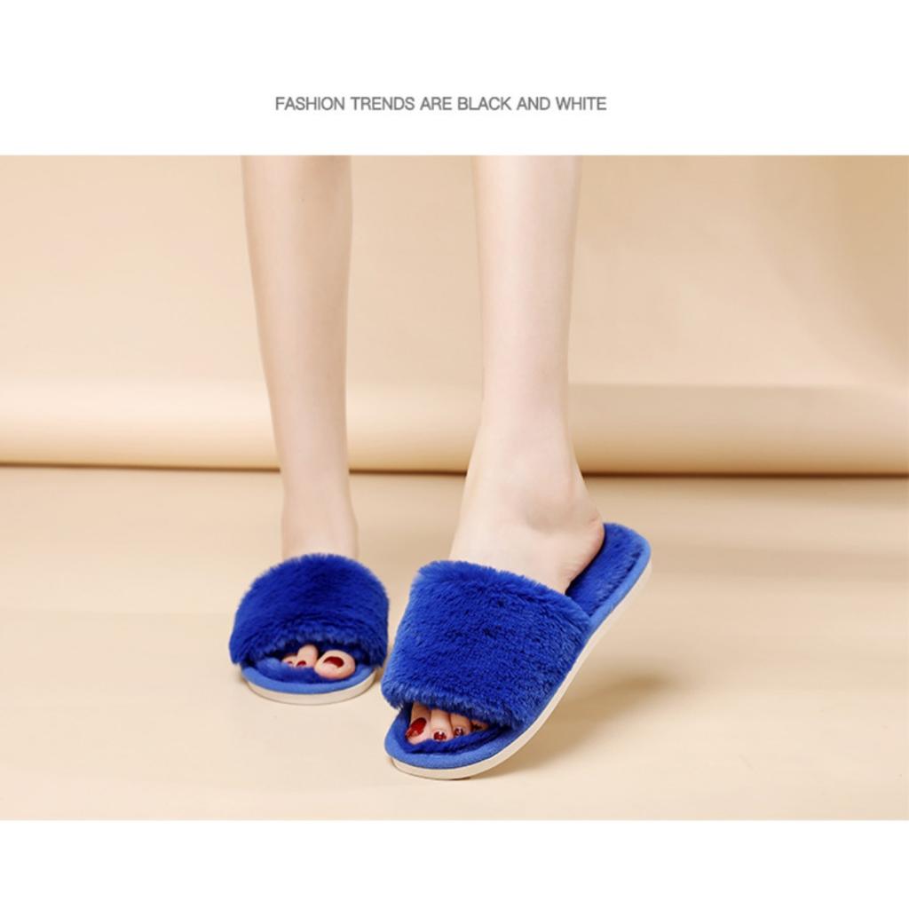 Mao Mao Slippers, Women's Shoes, Outerwear Shoes, Cotton Slippers, Thermal Shoes, Casual Slippers, Breathable, Cotton Shoes