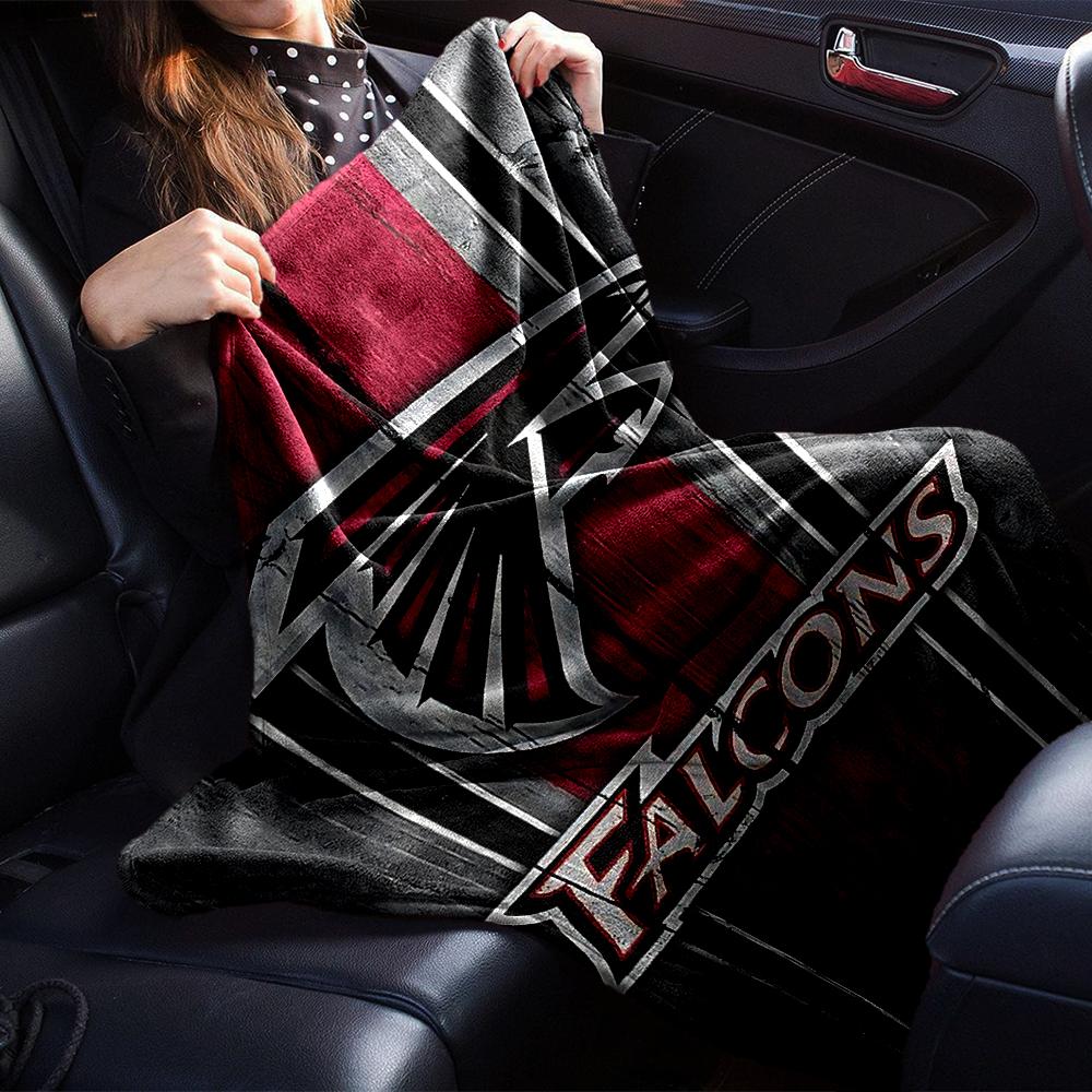 Atlanta Falcons Logo Blanket Soft Throw Blanket For Home Bedroom Bed Sofa Travel Office Solid Christmas Blanket