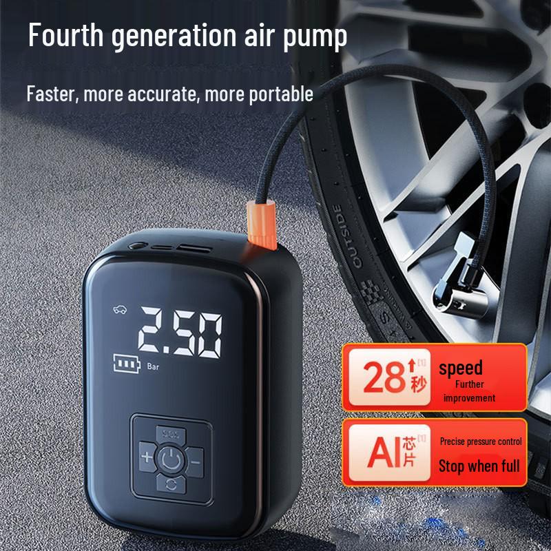 Electric Car Air Pump with Auto Stop