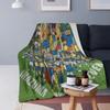 Inazuma Eleven Video Game Sports Game  Blanket Soft Warm Flannel Throw Blanket Bedding for Bed Living Room Picnic Home Couch