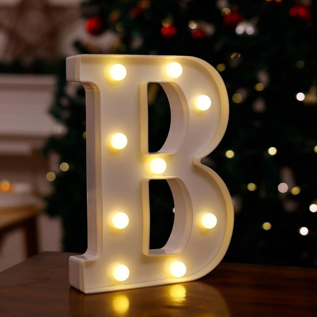 LED Letter & Number Lights: Multicolor Decorations for Birthdays, Proposals, Weddings, and Parties