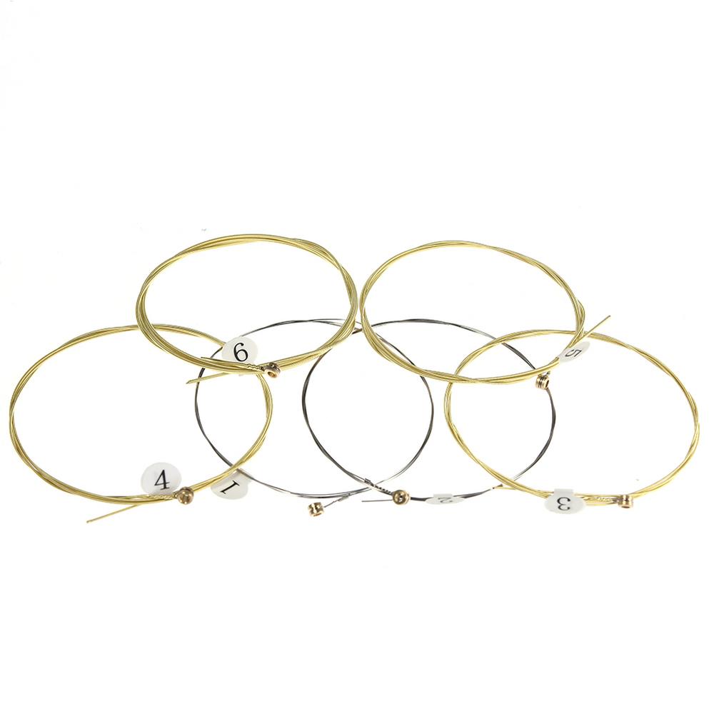6pcs Guitar Strings Strings Replacement for Guitar Performers Guitar Parts Replacement for Acoustic Wooden Guitar