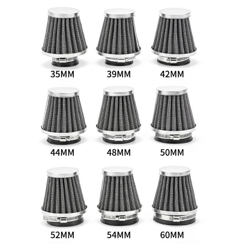 1PC Universal 35-60mm Motorcycle Tapered Air Filter Cleaner Dirt Pit High Air Flow Filter Moto Conical Air Filter Dirt Cleaner