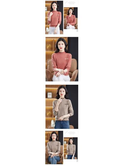 Stylish Loose High Neck Knitted Sweater - Thick, Warm Base Layer for Autumn/Winter