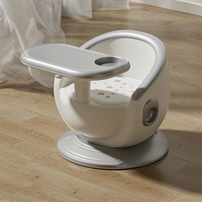 

Детский табурет, детская скамейка, обеденный стол, удобное и мягкое сиденье, утолщенный детский стульчик, домашний стул со спинкой, детский обеденный стульчик B серебряный