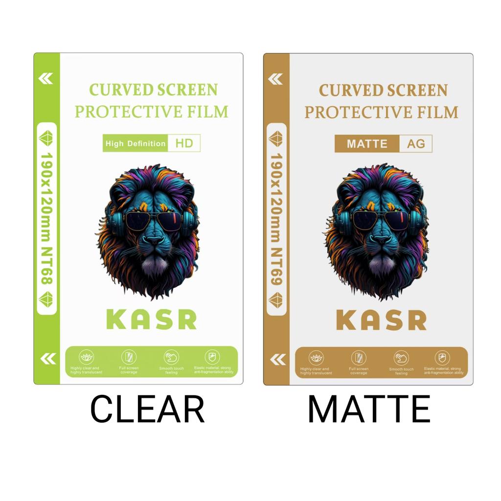 KASR Clear Hydrogel Film Mobile Phone Screen Protection TPU HD Film Screen Protector Hydrogel