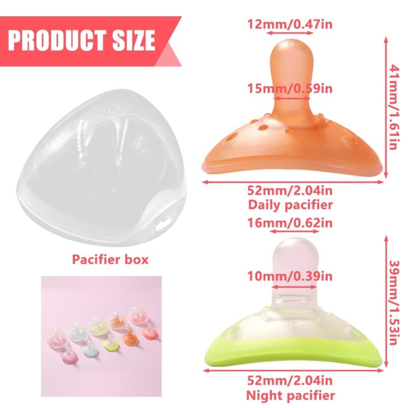 Soft Soothing Pacifier for Newborns Dummy Nipple Design for 0 To 18 Months Baby Enjoy Anxiety and Stress Alleviation