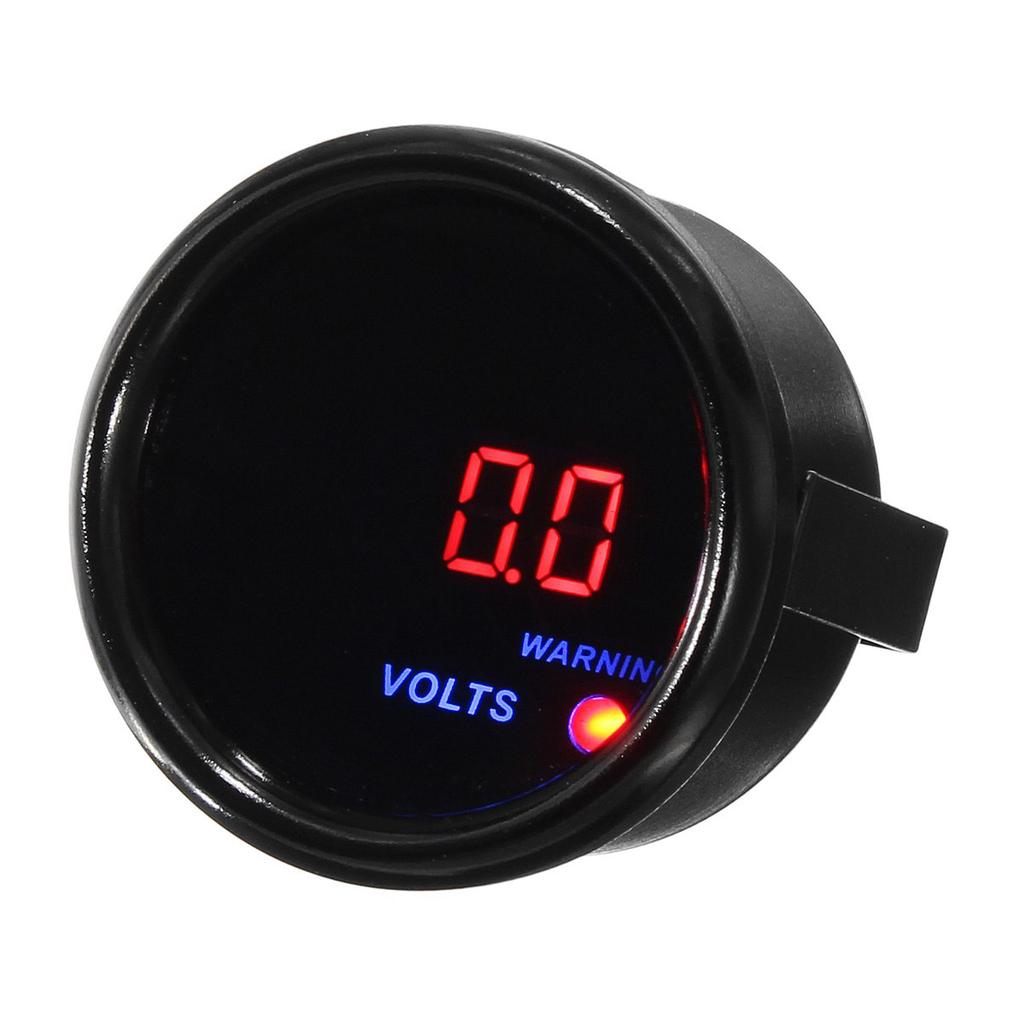 2inch 52mm 818V Voltage Volt Gauge Digital Blue+Red LED Display Black