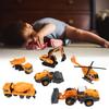 1:50 Construction Site Play Set High Simulation Alloy Construction Site Toy Set for Children