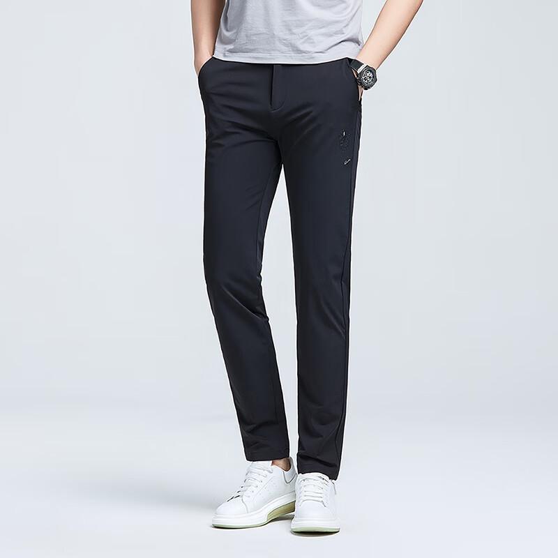 Firstview Men's Lightweight Ice Silk Slim-Fit Casual Pants