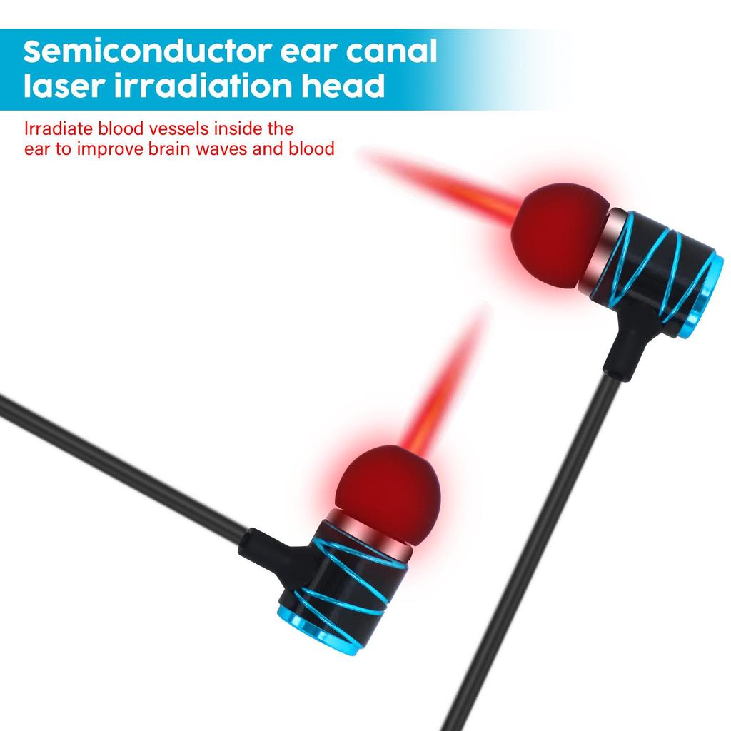 Tinnitus Infrared Laser Therapy Device with Type-C 650nm Nanometer Light for Middle Ear Treatment