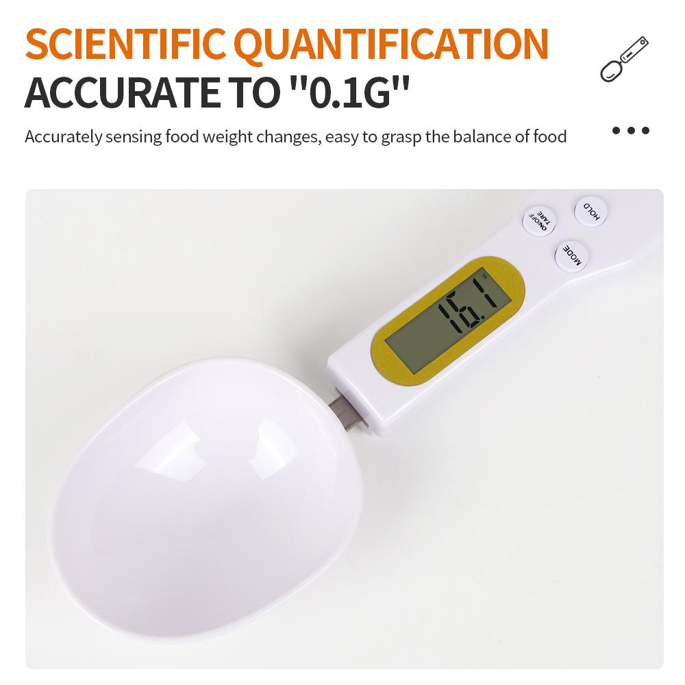 Portable Weight Scale LCD Digital Spoon Electronic Kitchen Scale 500g 0.1g Measuring Mini Kitchen Tool for Milk Coffee