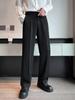 2024 Men's Light Elastic Waist Loose Straight-Leg Business Casual Trousers