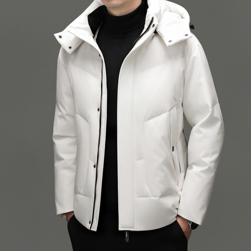 Men's 90% Duck Down Jacket: Windproof, Warm, Thickened Winter Coat