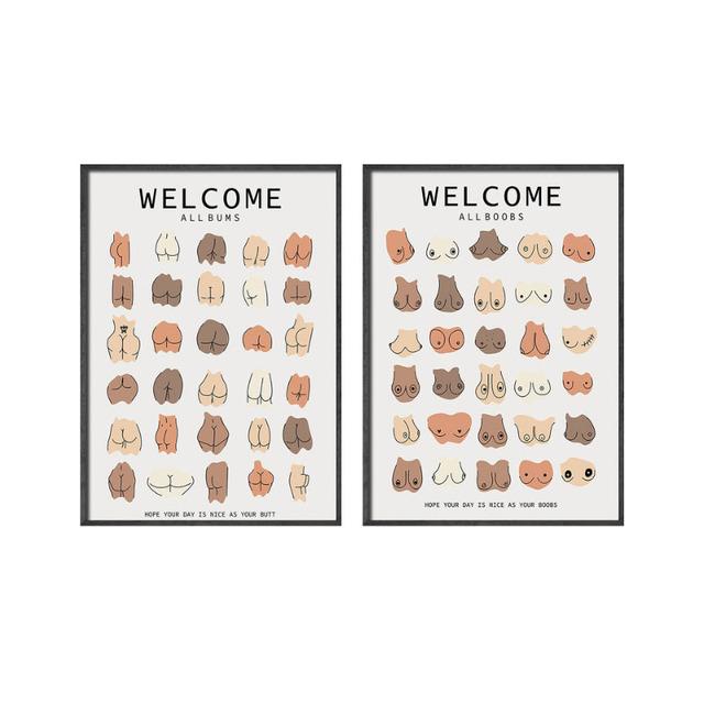 Komik Banyo Tüm Cilt Yarışları Vücut Popo Göğüsler Duvar Sanatı Tuval Poster ve Baskılar Hattı Resimleri Oturma Odası İç Resimleri için