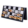 UB Magnetic Gold and Silver Folding International Chess Set - Medium Size for Adults and Kids
