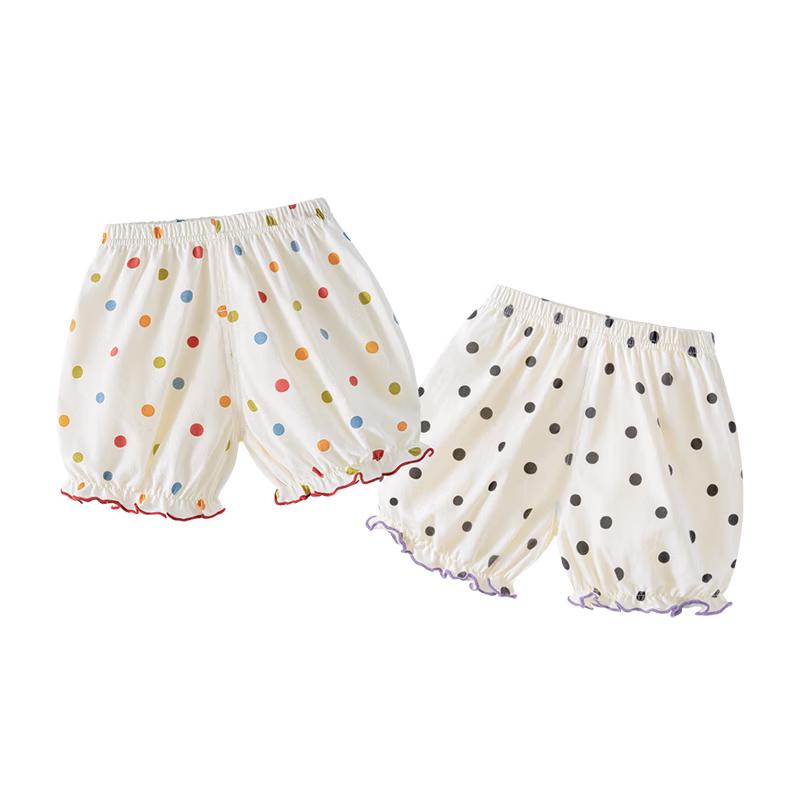2-Pack Baby Girl Summer Pure Cotton Shorts 80