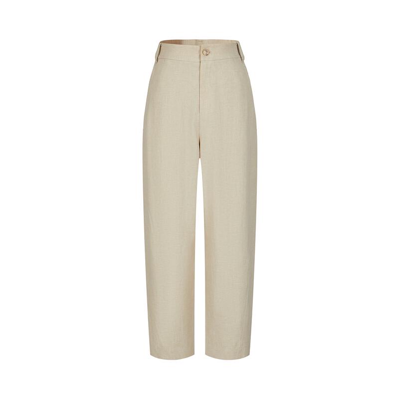 JIUZI ANNAKO Minimalist Relaxed Cropped Pants