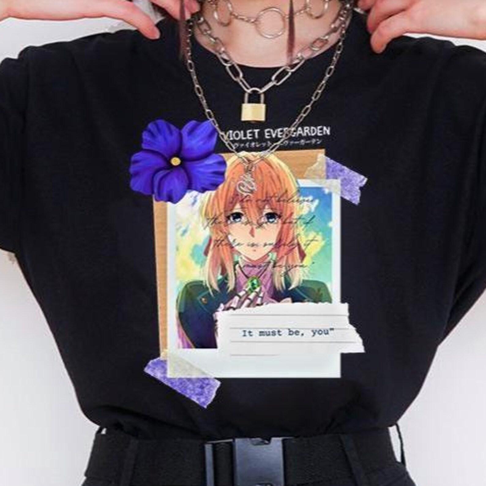 Violet Evergarden Anime Shirt - Evergarden Cosplay Tshirt,Manga Tee XL