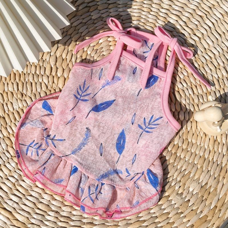 Haustier Früchte Erdbeeren Bananen Bedruckt Teddyhunde Hundekleidung Katzenröcke Hundewesten Katzen