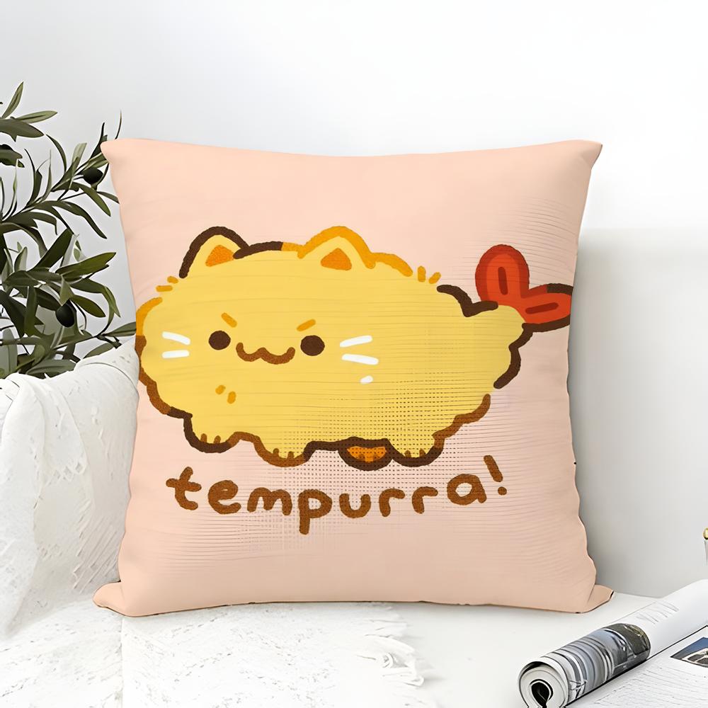 Cute Cartoon Animal Companion Patterns Pillow Case Cotton Linen Fabric Square Zipper Pillowcase Home Decorative Living Room