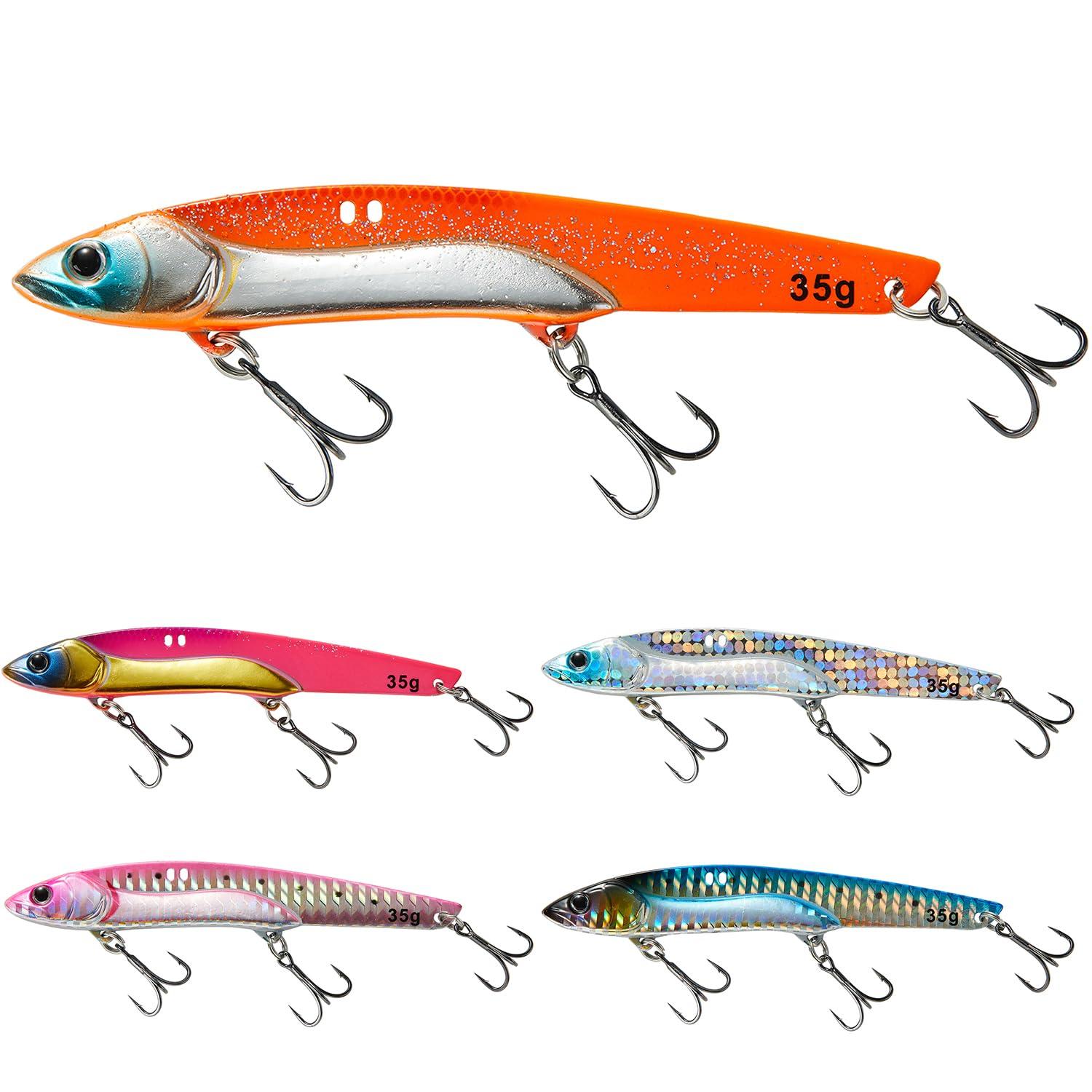 

Приманка для морского окуня Metal Vibe Blue Fish Lure 5 цветов, набор 27 г 35 г 43 г Blue Fish Iron Plate Vibe Metal Vibration [приманка Seiran]