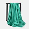 90Cm Solid Colors Neckerchief Hijab Scarf For Women Silk Satin Headband Hair Scarves Female Square Shawls Head Scarfs For Ladies