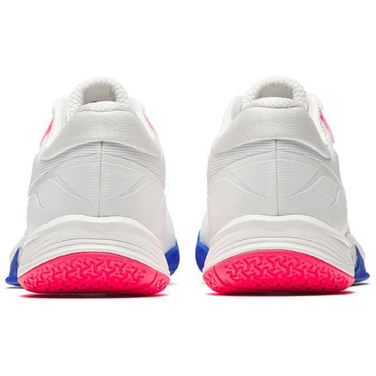 Anta Comfortable Trendy Non-Slip Wear-Resistant Low-Top Badminton Shoes Unisex Sneaker White Blue Pink 412510971-3