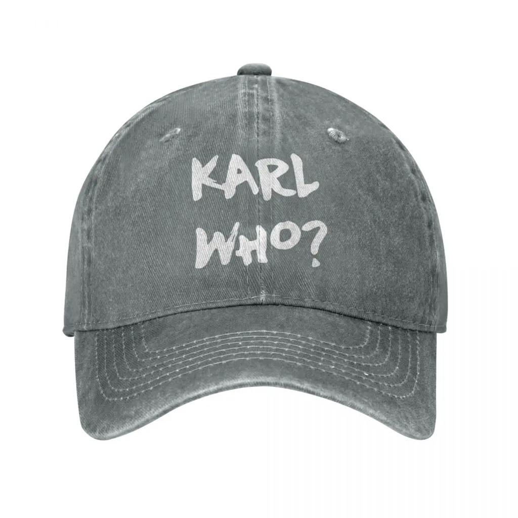 Vintage Who Slogan Baseball Cap Unisex Style Distressed Denim Headwear Who Swag Outdoor Running Golf Caps Hat
