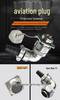 90° Angled Plug WY24 Waterproof Aviation Socket 19-Pin Wire Cable Connector TV+Z