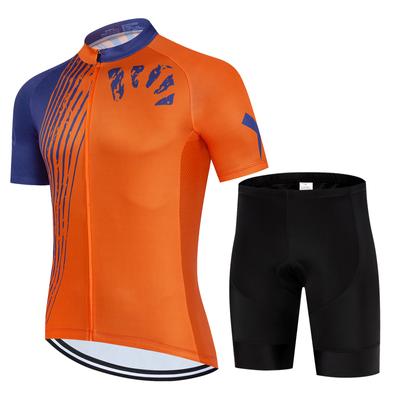 Vêtements de Cyclisme Costume à Manches Courtes Homme Été Vêtements de Cyclisme sur Route VTT Sweat-shirt Respirant Pantalon de Cyclisme