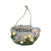 Resin Welcome Door Sign: Pastoral Hanging Ornament
