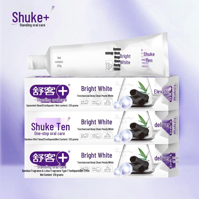 Shuke Bamboo Charcoal & Pearl Whitening Toothpaste