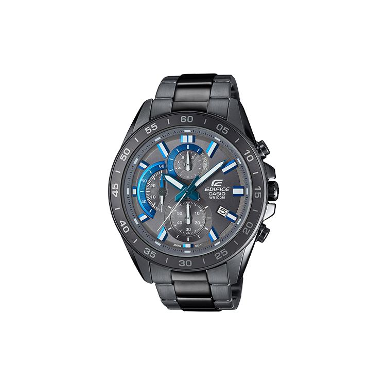 CASIO Men EDIFICE Blue Watch EFV-550GY-8A EFV-550GY-8A Black Dial