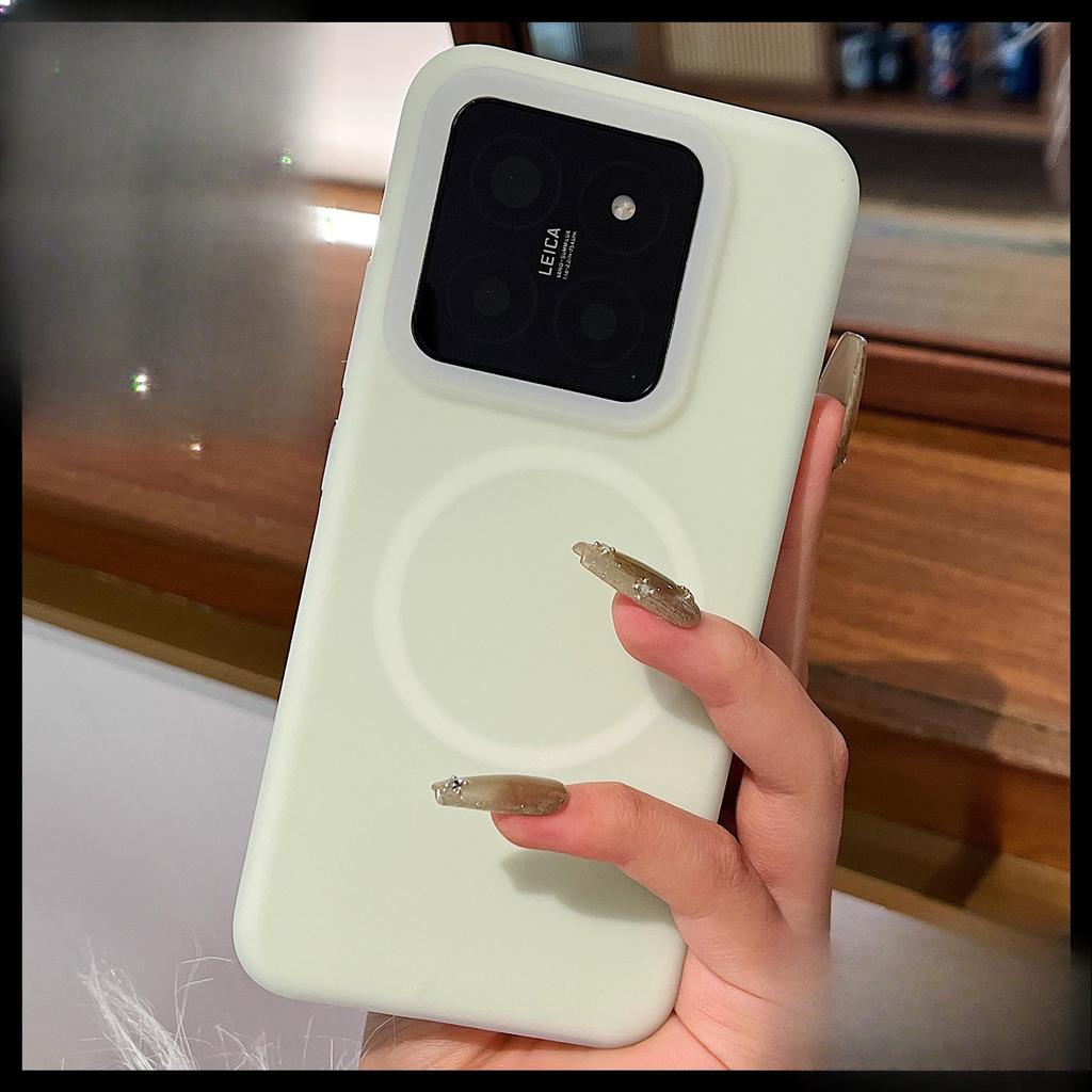 Suitable for Xiaomi 15Ultra Jelly Magnetic Phone Case, Liquid Silicone Redmi K80pro Anti-drop M14 Protective Case