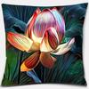 Beautiful Flower Pattern Pillowcase Square Car Sofa Cushion Pillowcase