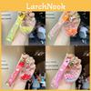 Adorable Acrylic Perfume Bottle Keychain Floating Sand Cute Car Ornament