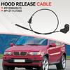 For BMW X5 E53 1999-2006 3.0d 3.0i 4.4i 4.6is 4.8is Hood Bonnet Release Cable 51238402615 Engine Lock Latch Mechanism Repair Kit