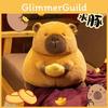 Ingot Capybara Cartoon Plush Toy Cute Girl Living Room Sofa Decoration Doll Gift