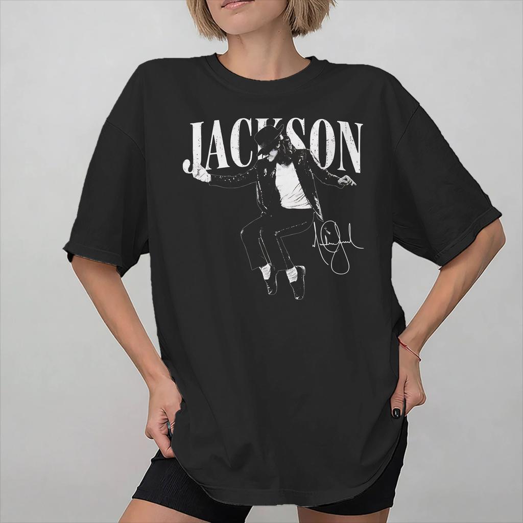 Unisexs Womens King of Pop Michaeles Jacksones MJ T Shirt 100 Cotton Printed Tee Shirts Clothing Outfits