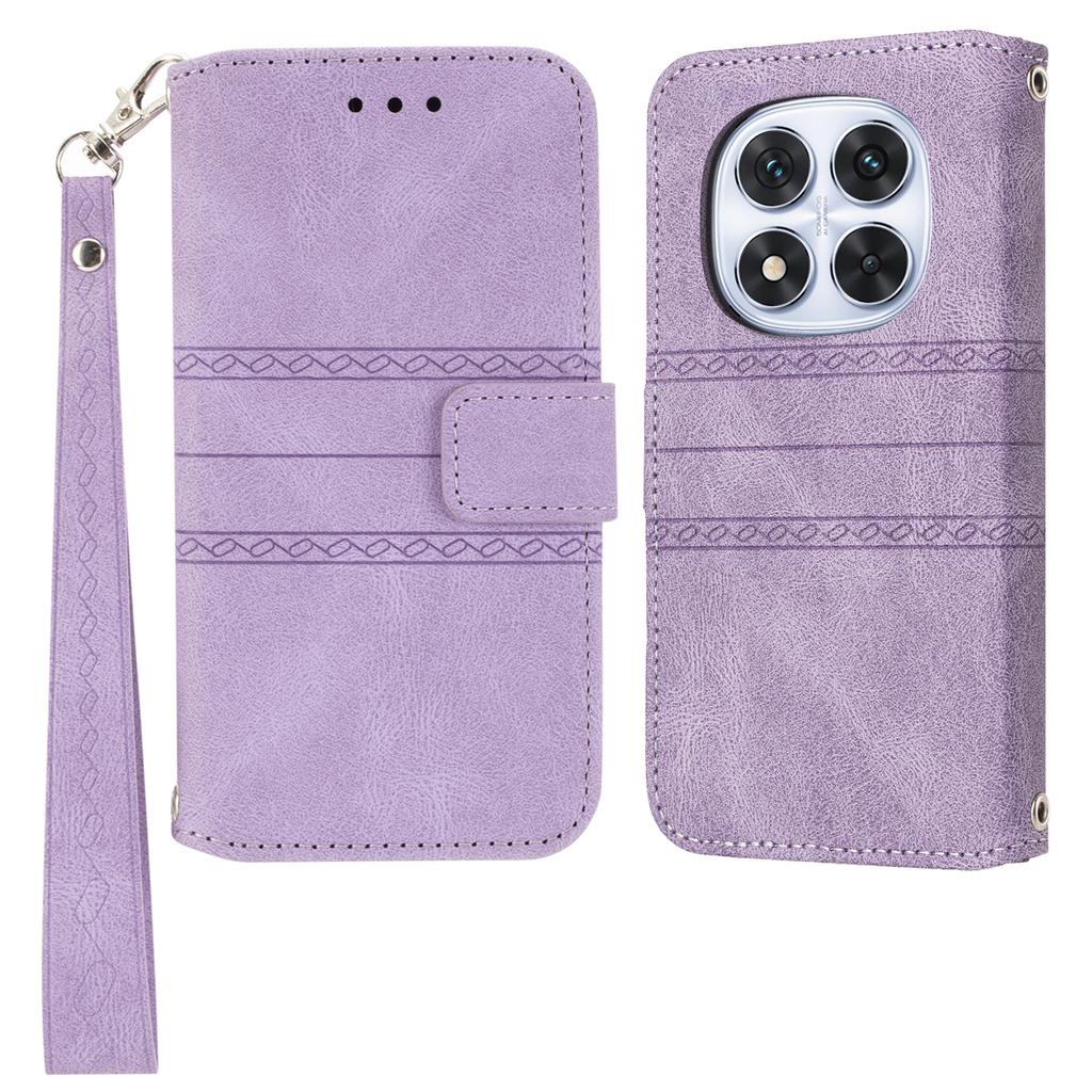 For Xiaomi Redmi Note 14 Pro 4G Case Wallet Skin-Touch Leather Imprinted Phone Cover